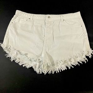 Wild Fable White Denim High Rise Shortie
